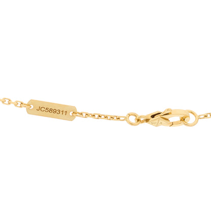 Van Cleef & Arpels 18K Yellow Gold Guilloche Vintage Alhambra Pendant Necklace 5 of 5