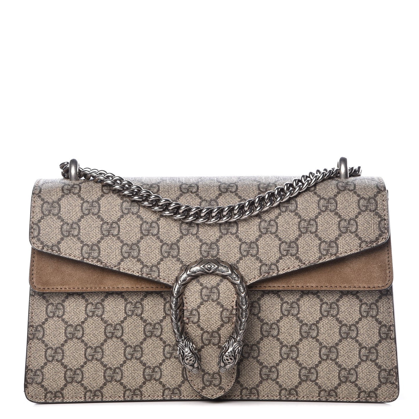 GG Supreme Monogram Small Dionysus Shoulder Bag Taupe