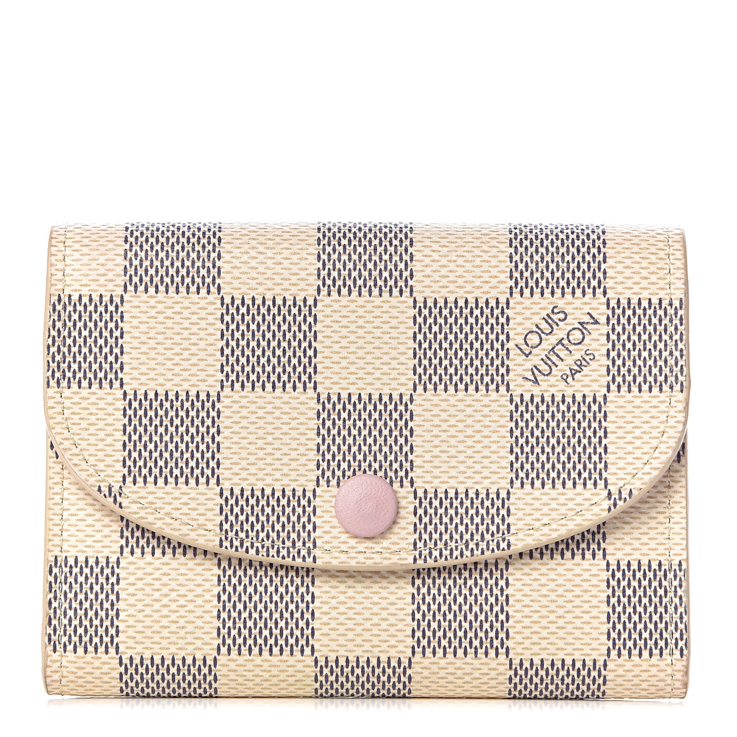 Damier Azur Rosalie Coin Purse Rose Ballerine