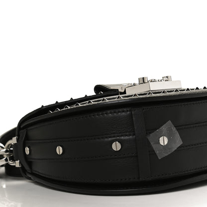 MCM Visetos Mini Patricia Studded Crossbody Bag Black 9 of 10