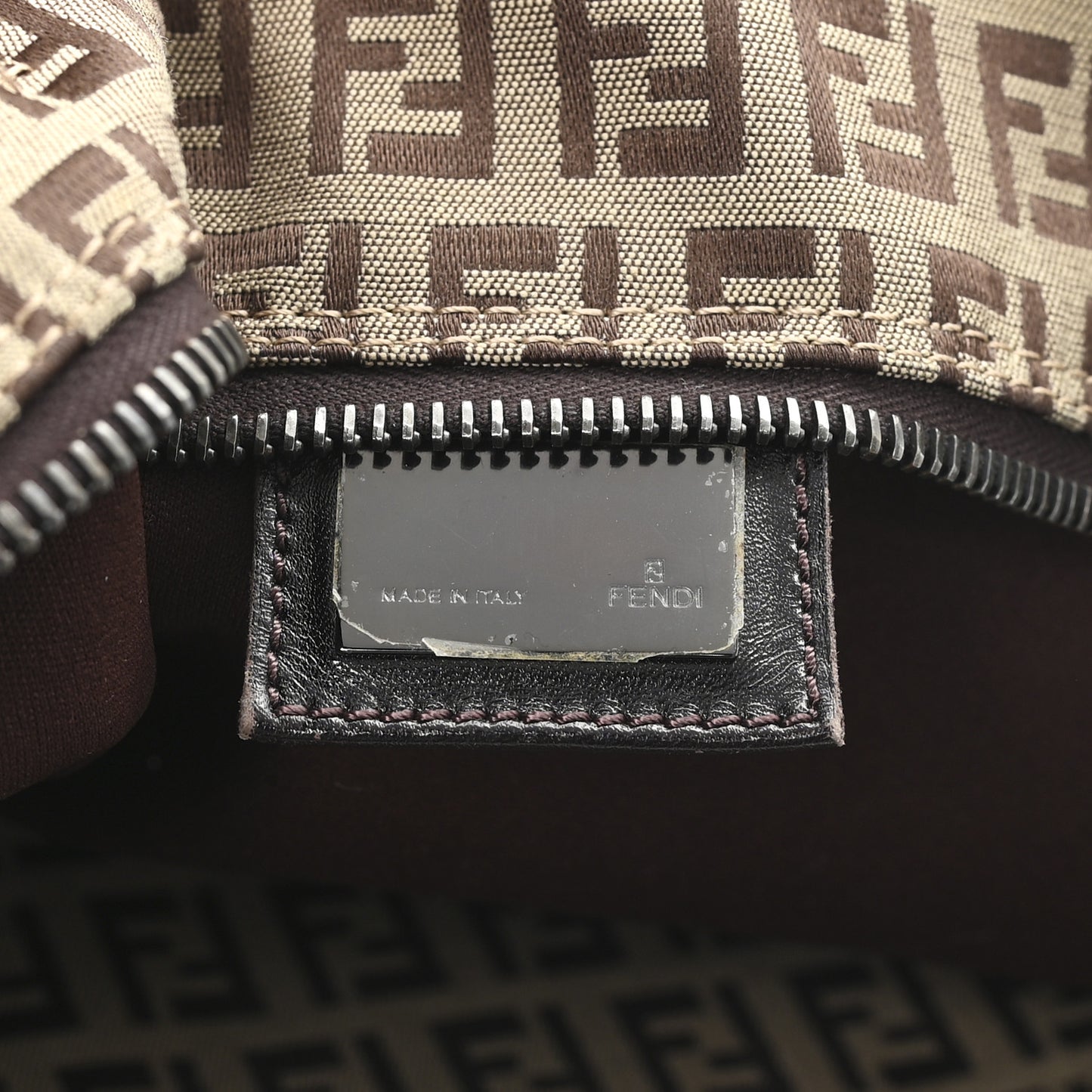 Zucchino Shopping Tote Beige Tobacco