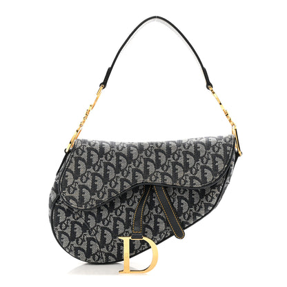 Christian Dior CHRISTIAN DIOR Monogram Saddle Bag Blue 1 of 13