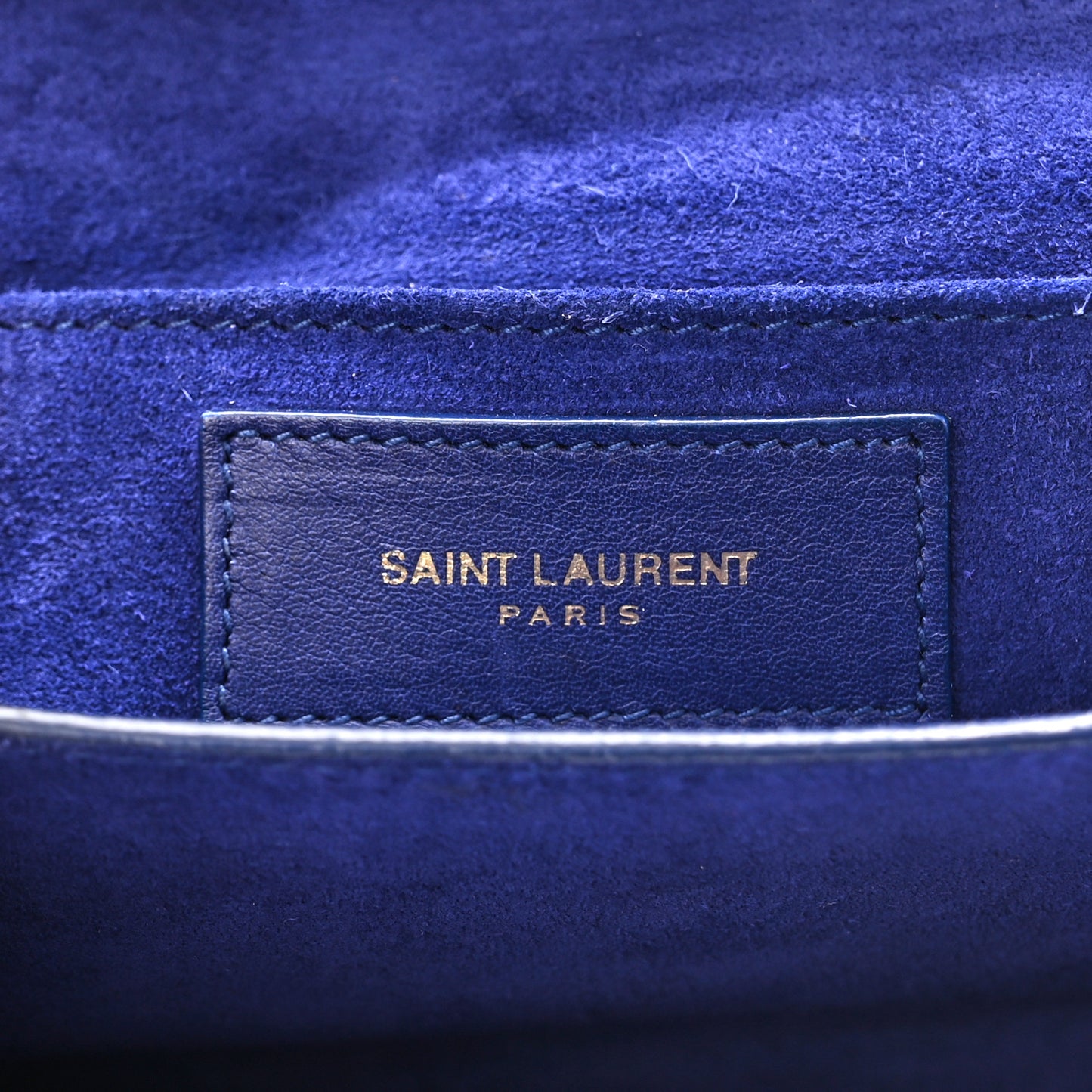 Calfskin Small Classic Y Satchel Blue