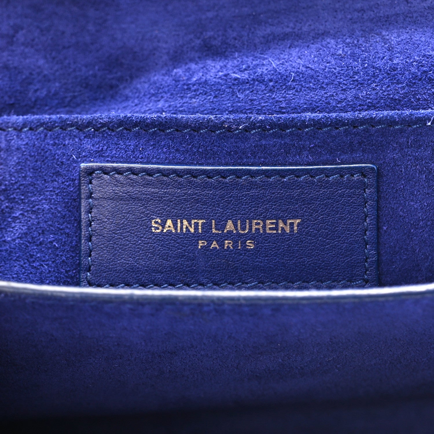 Saint Laurent Calfskin Small Classic Y Satchel Blue 5 of 16