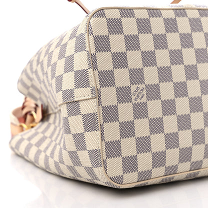 Louis Vuitton Damier Azur Braided Neonoe MM Peach Cream 8 of 9