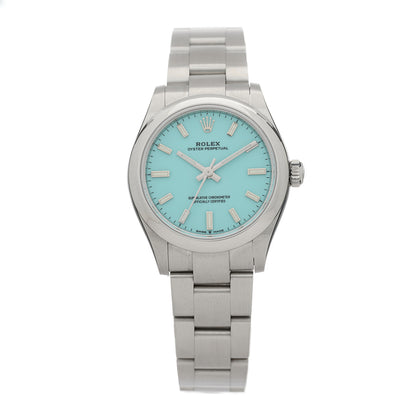 Rolex Stainless Steel 31mm Oyster Perpetual Watch Turquoise 277200 1 of 5