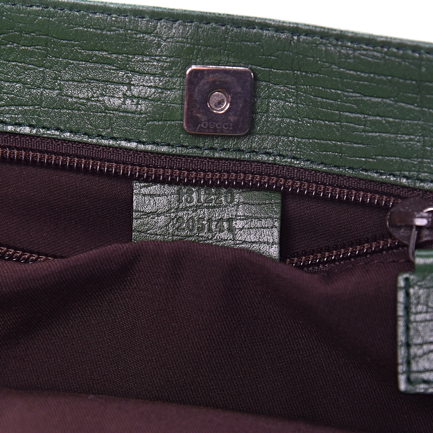 GG Plus Monogram Small Vertical Tote Green