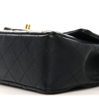 Chanel Lambskin Quilted Mini Rectangular Flap Black 9 of 10