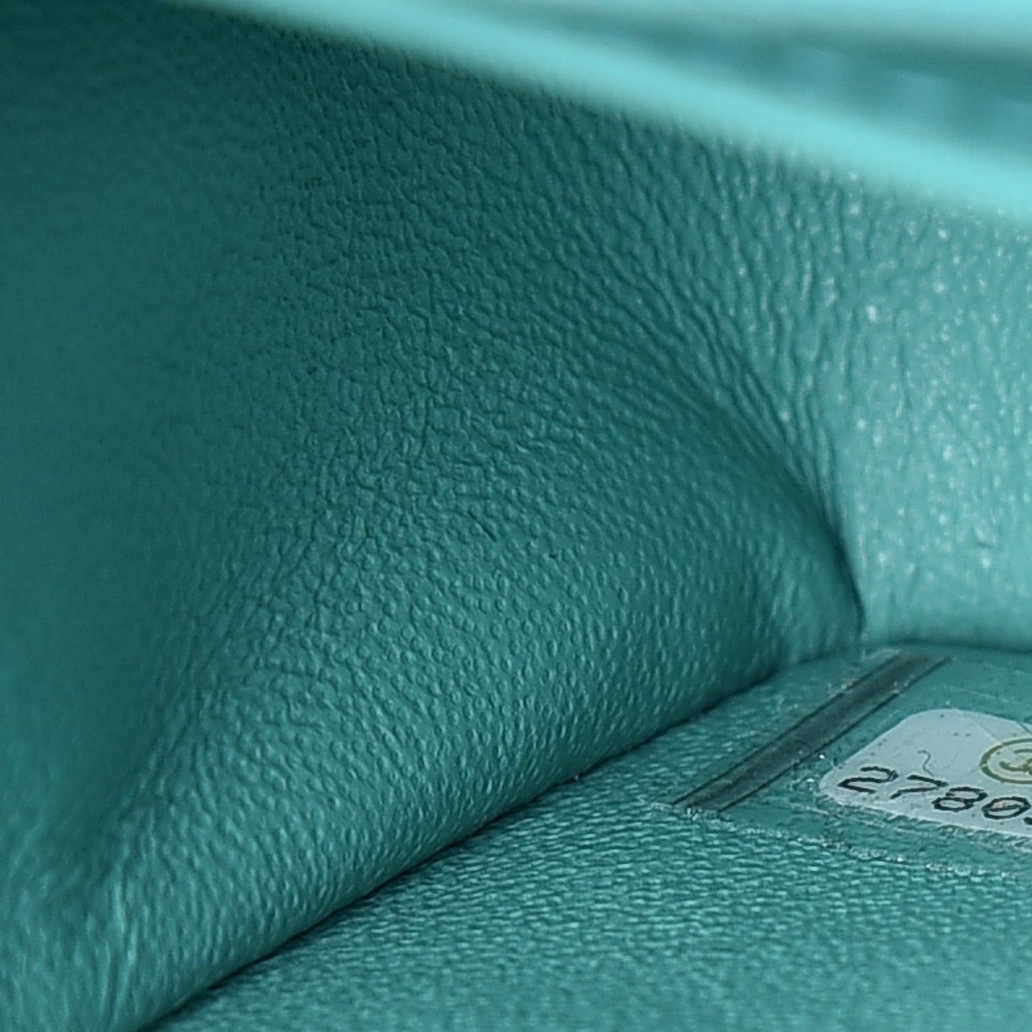 Lambskin Quilted Mini Rectangular Flap Green