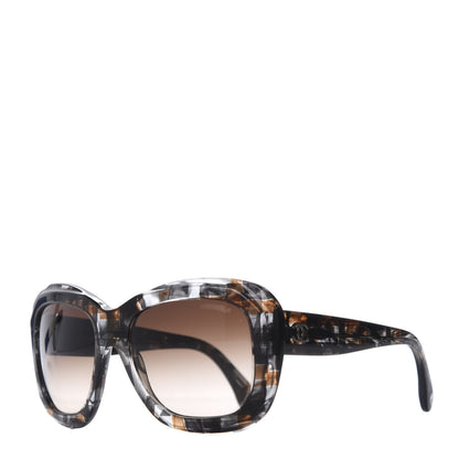 Chanel Acetate Square Plaid Frame Sunglasses 5324 Grey 1 of 8