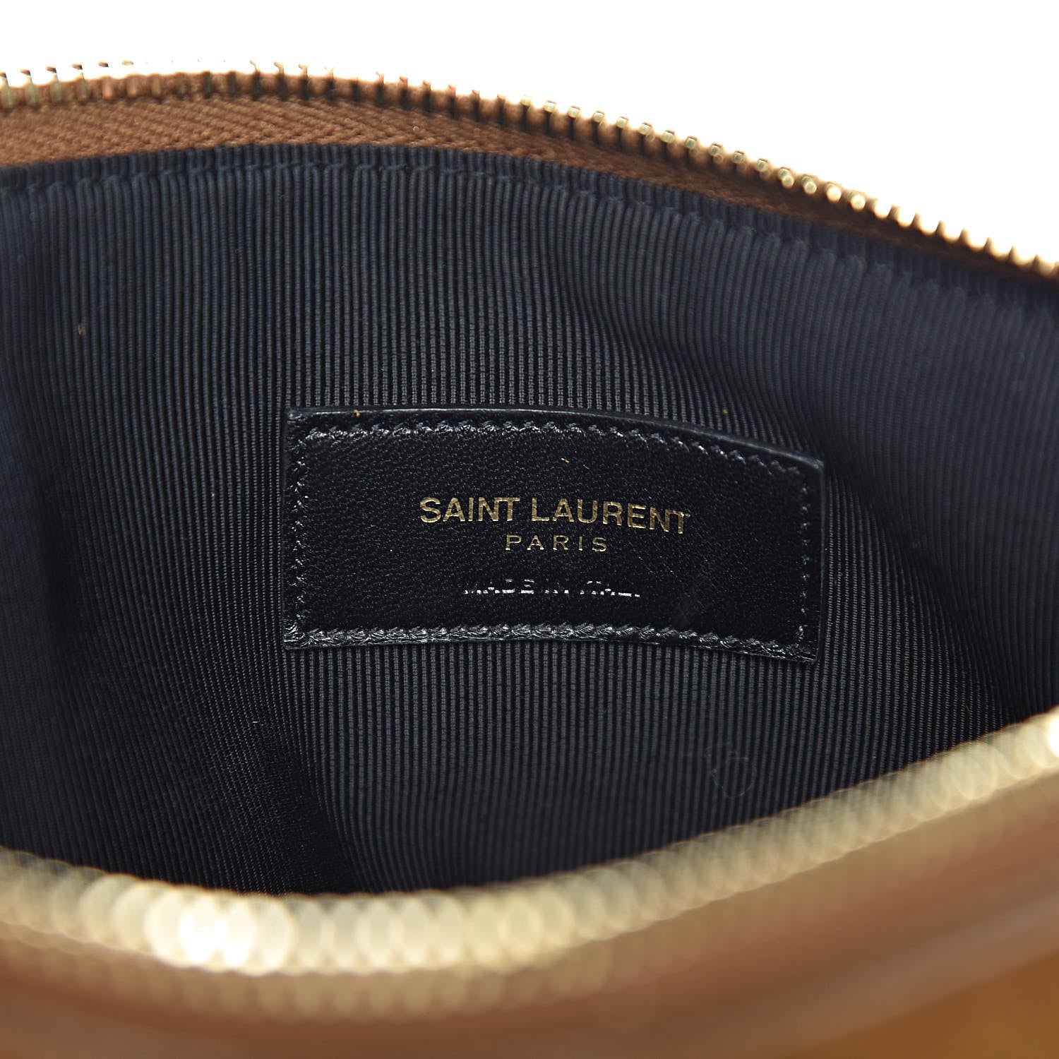 Saint Laurent Suede Fringe Medium Clutch Light Ocre 7 of 11