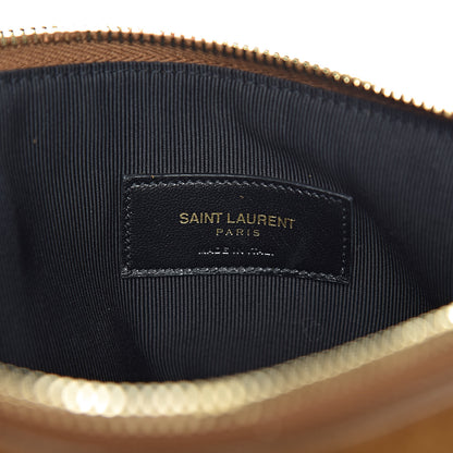 Saint Laurent Suede Fringe Medium Clutch Light Ocre 7 of 11