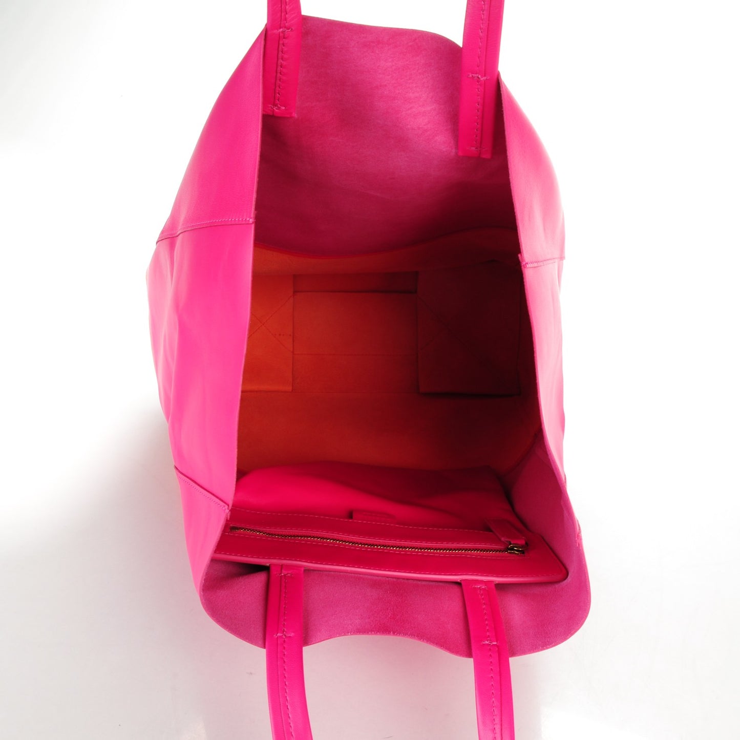Lambskin Vertical Bi-Cabas Hibiscus