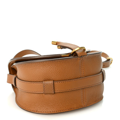 Chloe Grained Calfskin Small Marcie Saddle Bag Tan 4 of 9