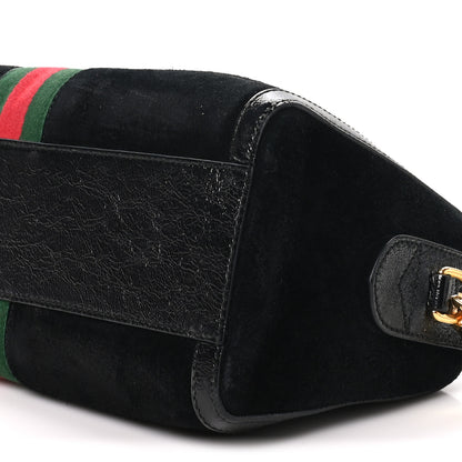 Gucci Suede Patent GG Web Medium Ophidia Boston Black 10 of 11