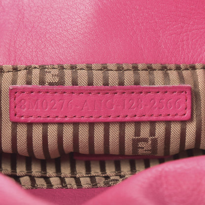 Fendi Vitello Flamingo Fendista Pouchette Crossbody Lampone 9 of 9