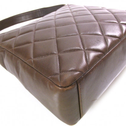 Chanel Lambskin Quilted Flap Shoulder Bag Dark Brown 5 of 13