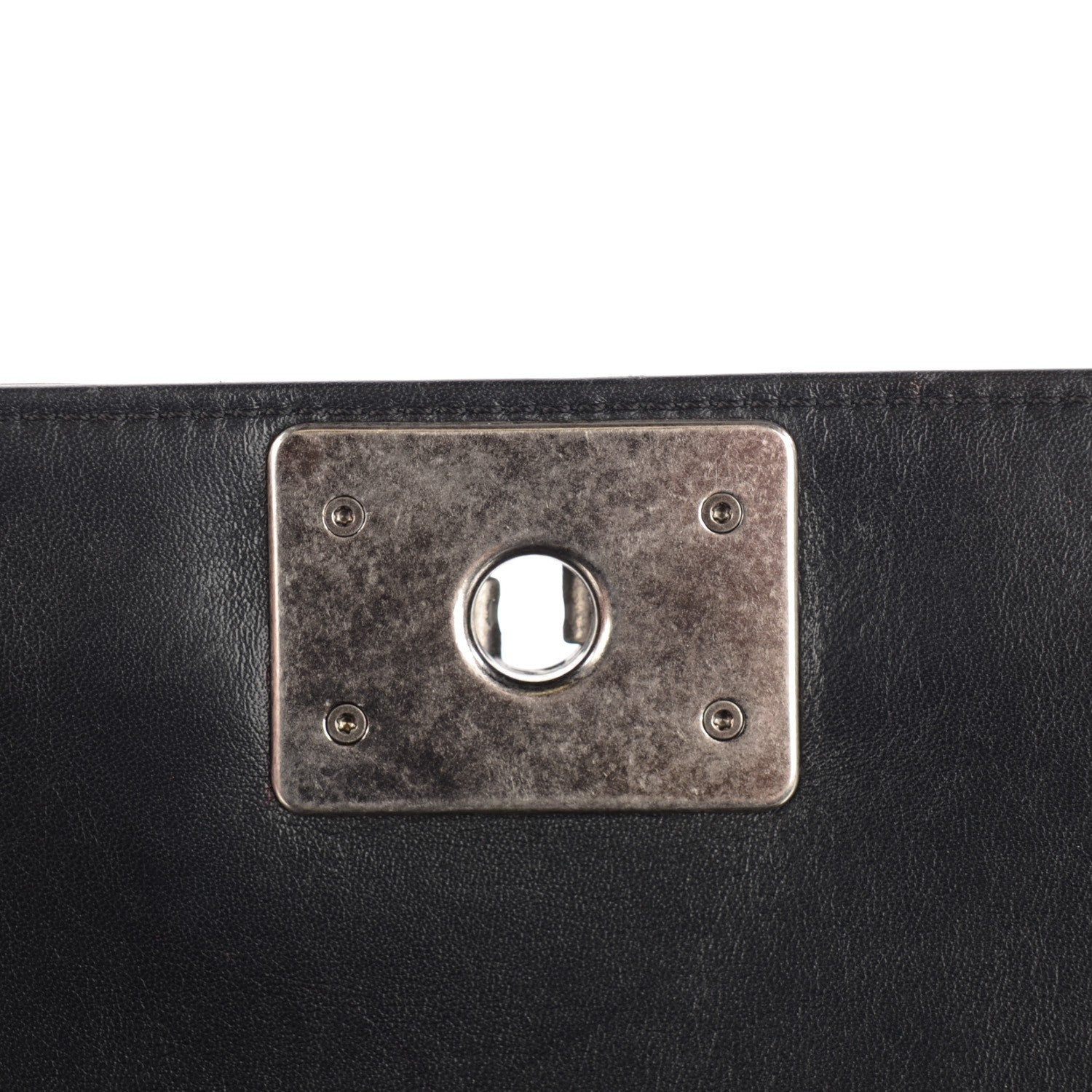Chanel Faded Calfskin Medium Studded Boy Flap Black 9 of 11