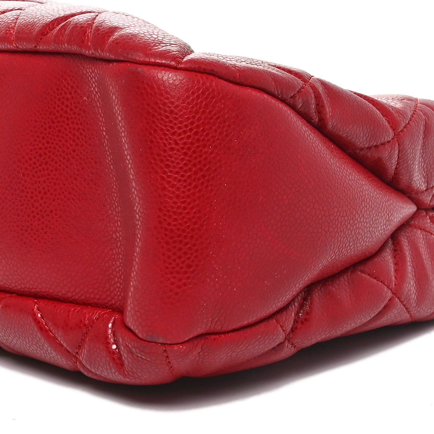 Chanel Caviar Quilted Timeless CC Soft Tote Red 10 of 12