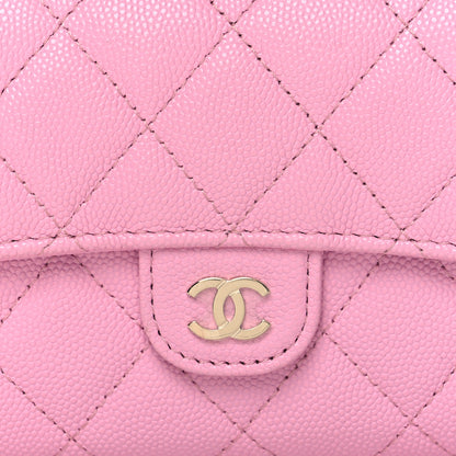 Chanel Caviar Quilted Medium Flap Wallet Lilac 11 of 11