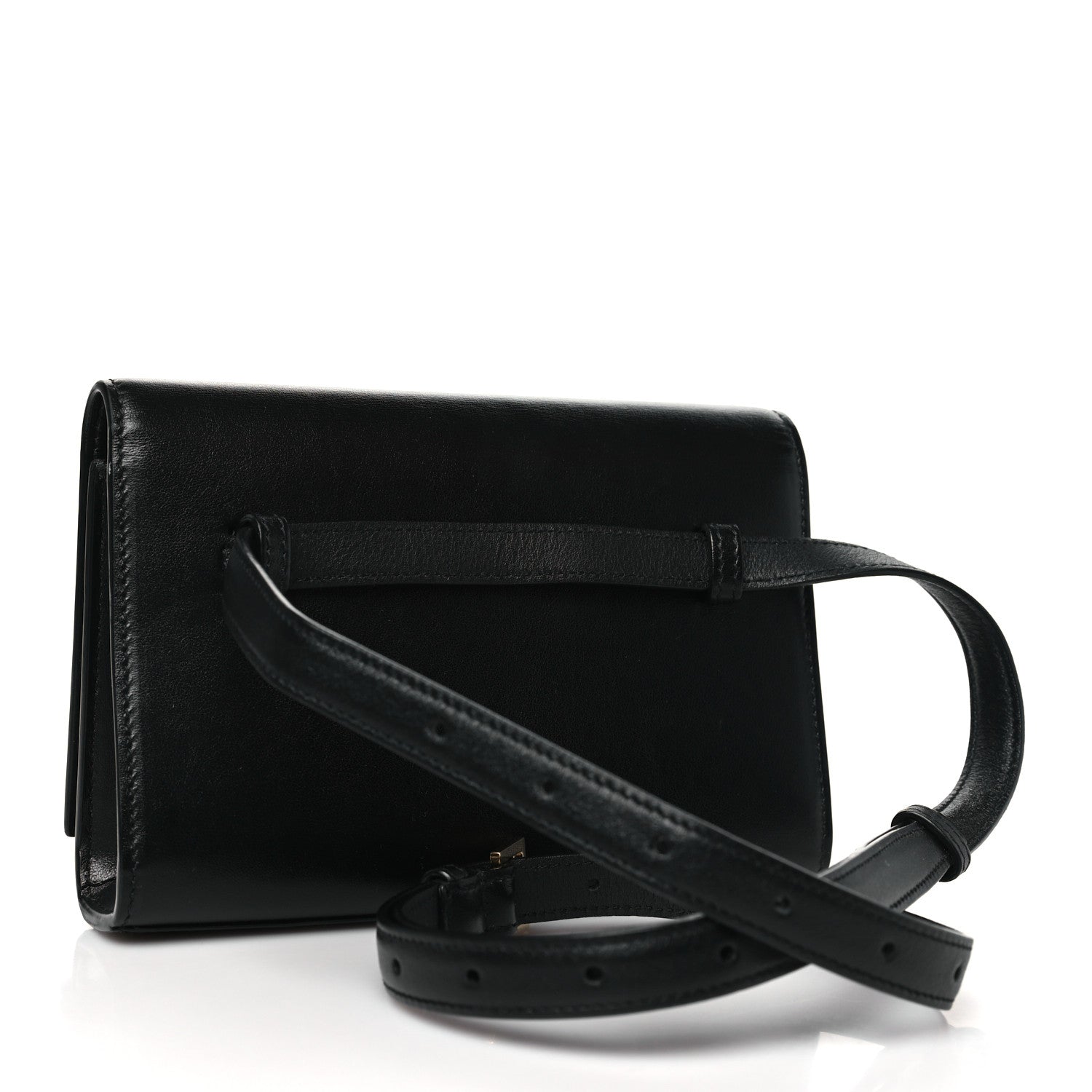 Saint Laurent Smooth Calfskin Monogram Kate Belt Bag Black 3 of 10