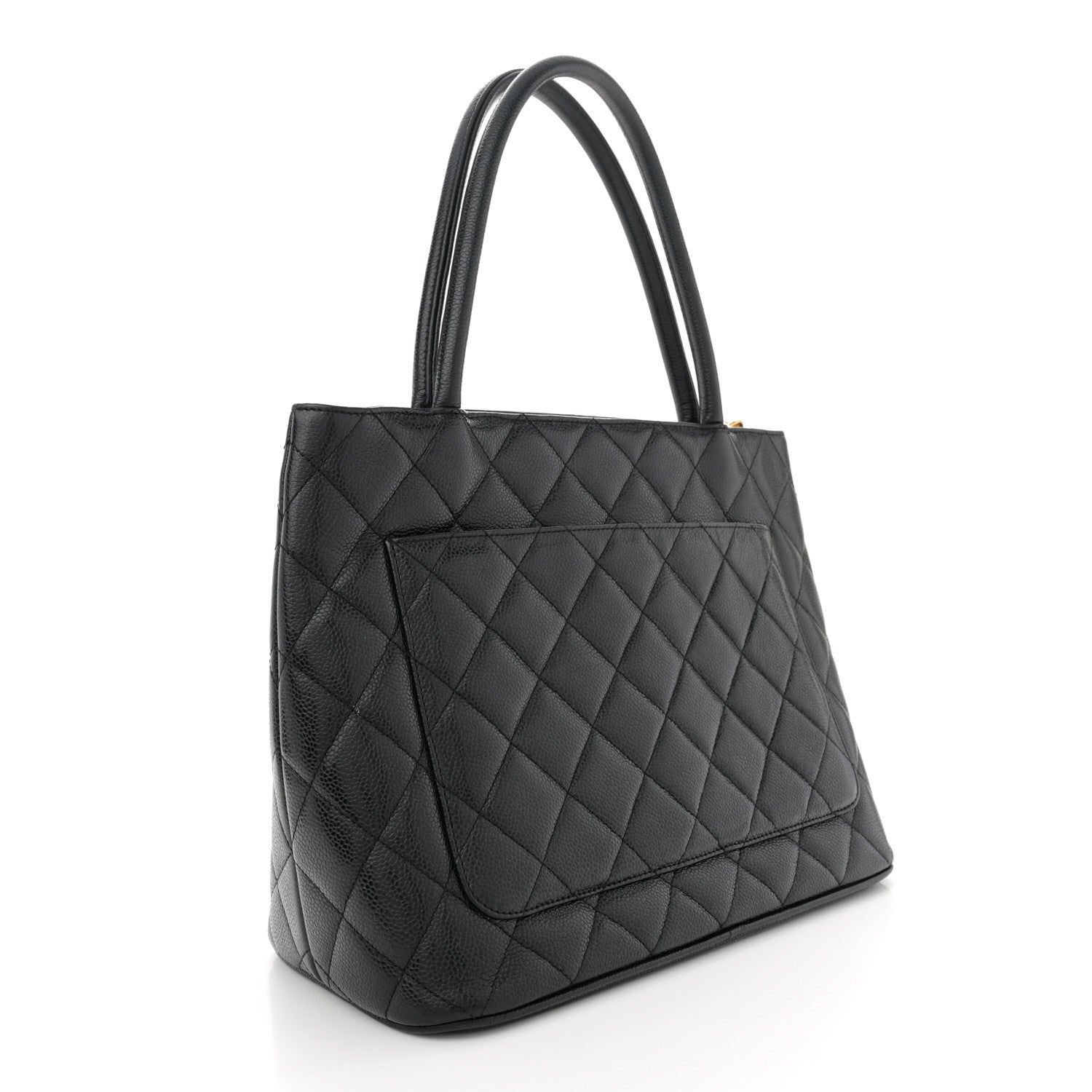 Chanel Caviar Quilted Medallion Tote Black 3 of 10