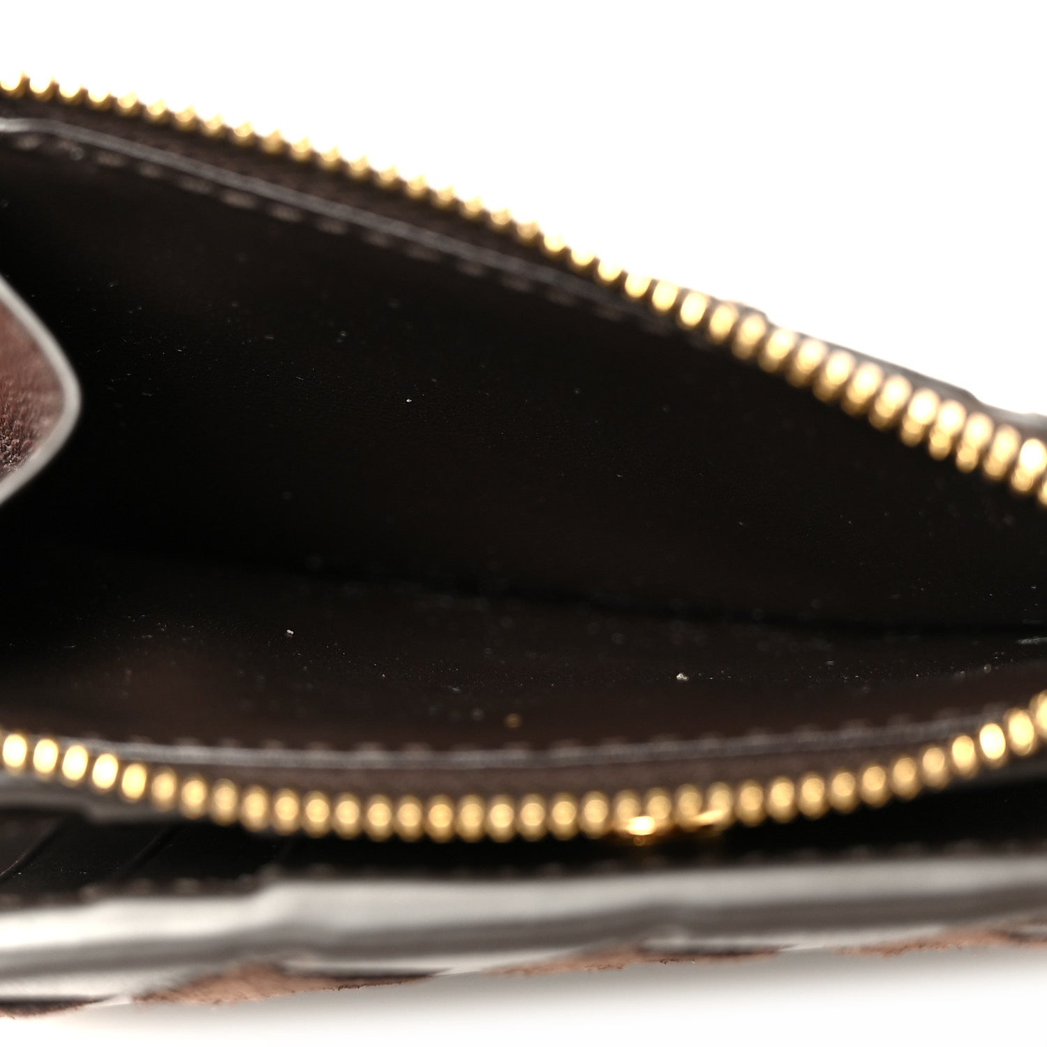 Bottega Veneta Nappa Suede Intrecciato Bifold Zip Wallet Brown 6 of 12