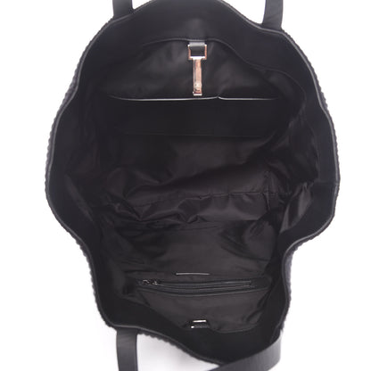 Chanel Wool Calfskin Sport North South Tote Black 5 of 9