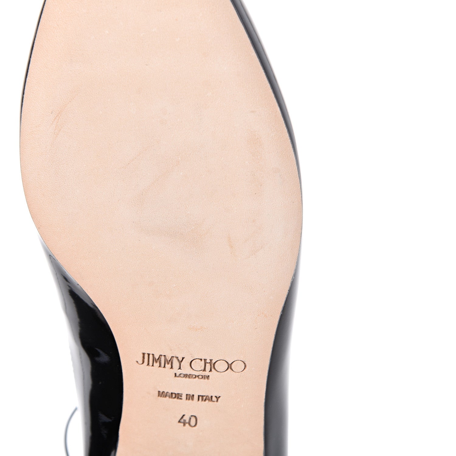 Jimmy Choo Patent Lace Up Vita Flats 40 Black 8 of 10