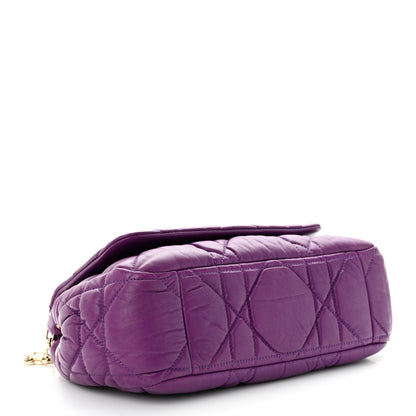 Christian Dior Lambskin Cannage Small Milly La Foret Shoulder Bag Purple 4 of 13