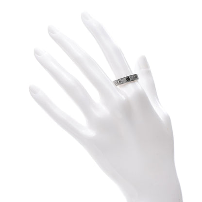 Cartier 18K White Gold Diamond 4mm LOVE Wedding Paved Band Ring 57 8 2 of 4