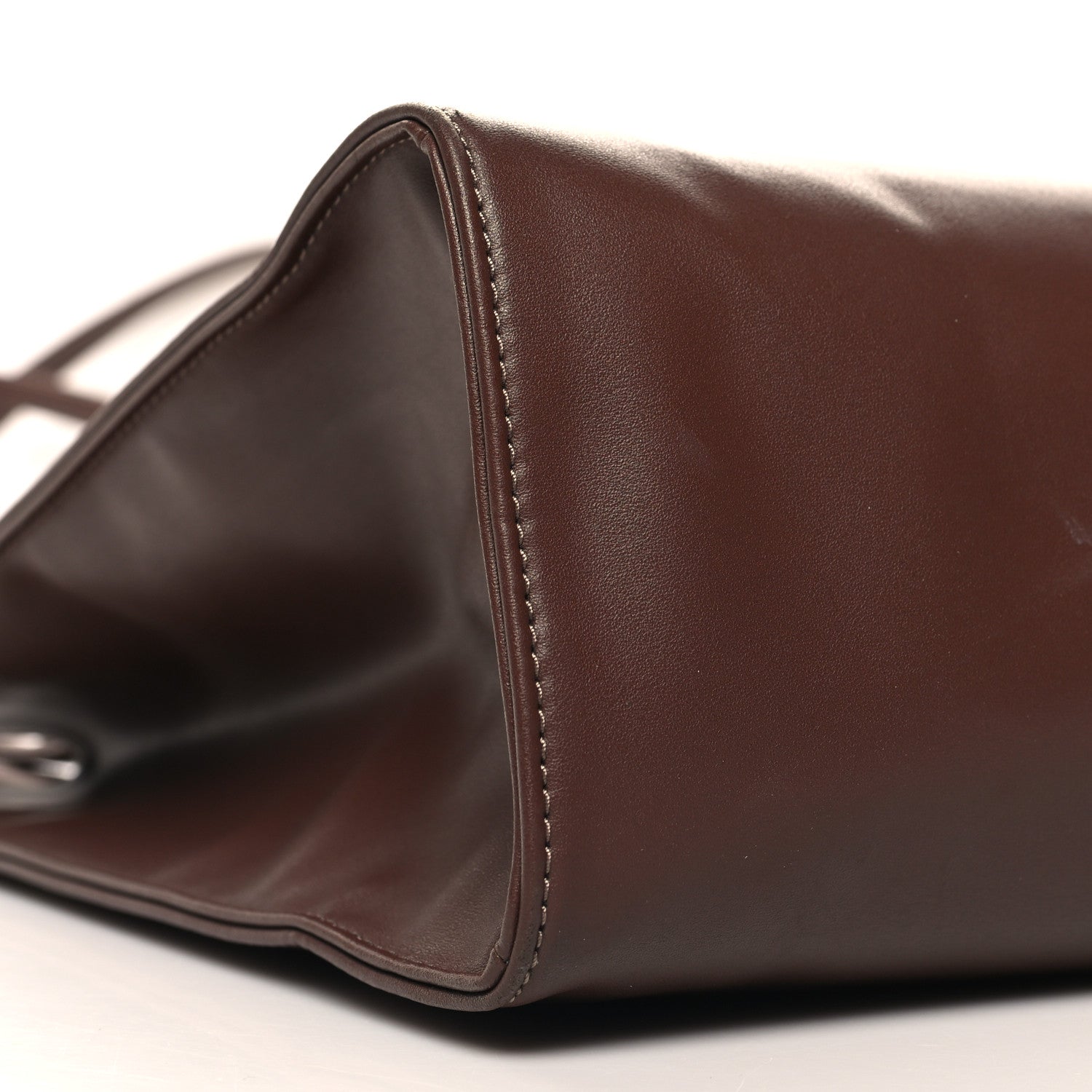 Telfar Vegan Leather Medium Shopping Bag Chocolate 8 of 9