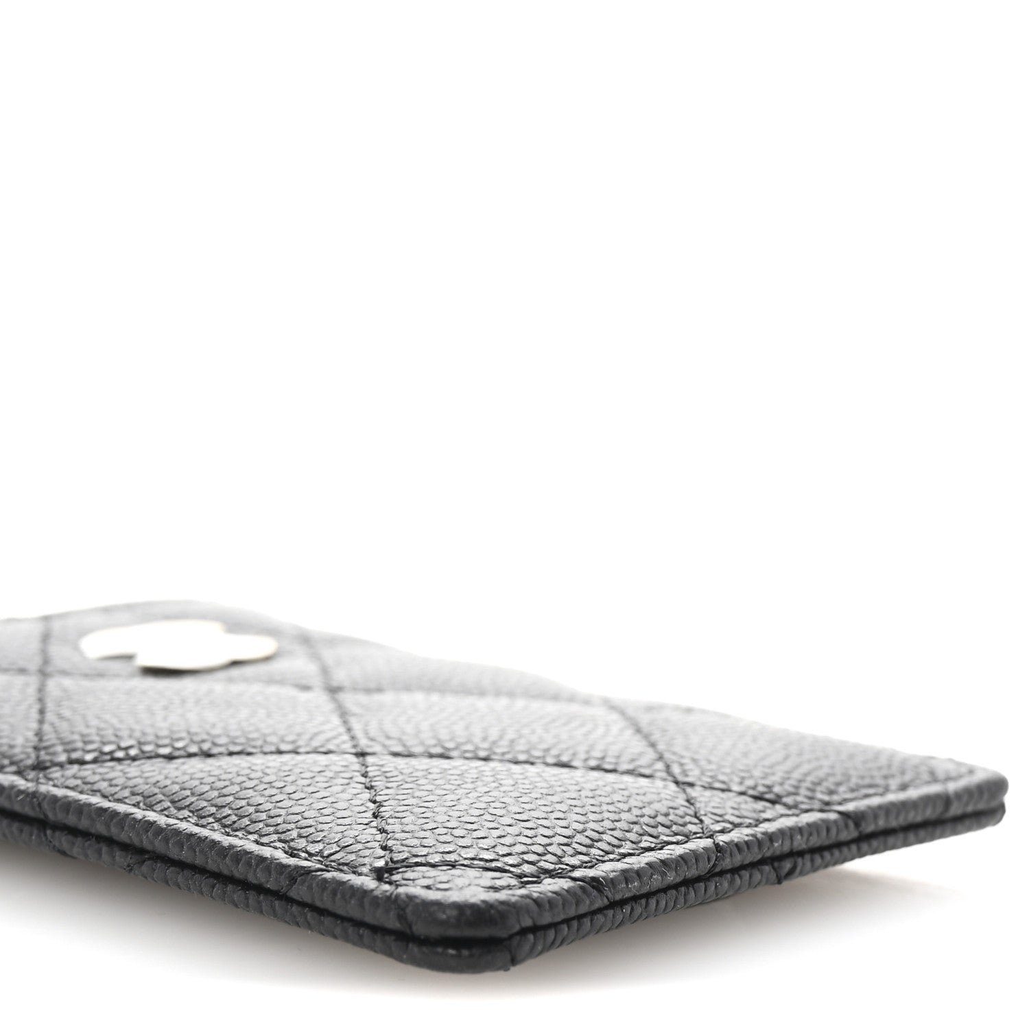 Chanel Caviar Quilted Card Holder On Chain Black 8 of 10