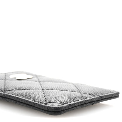 Chanel Caviar Quilted Card Holder On Chain Black 8 of 10