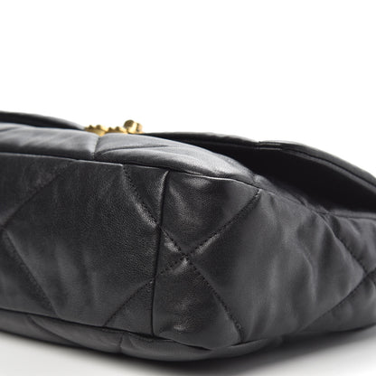 Chanel Goatskin Quilted Medium Chanel 19 Flap Black 9 of 10