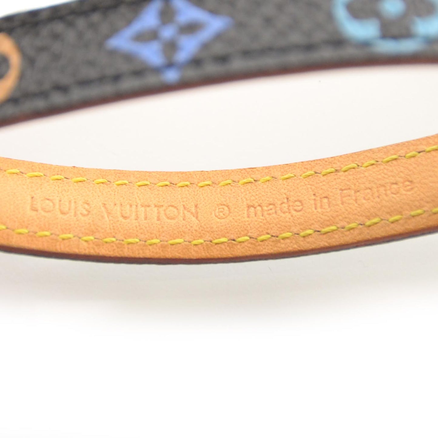 Monogram Multicolor Phone Strap Black