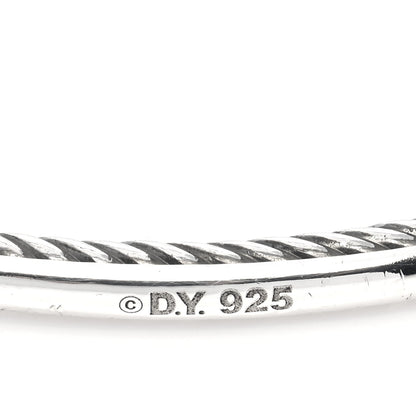 David Yurman Sterling Silver Black Diamond 3mm Oval Bracelet 3 of 4
