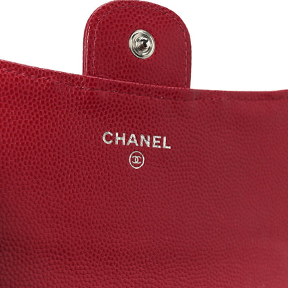 Chanel Caviar Quilted Medium Flap Wallet Red 6 of 9