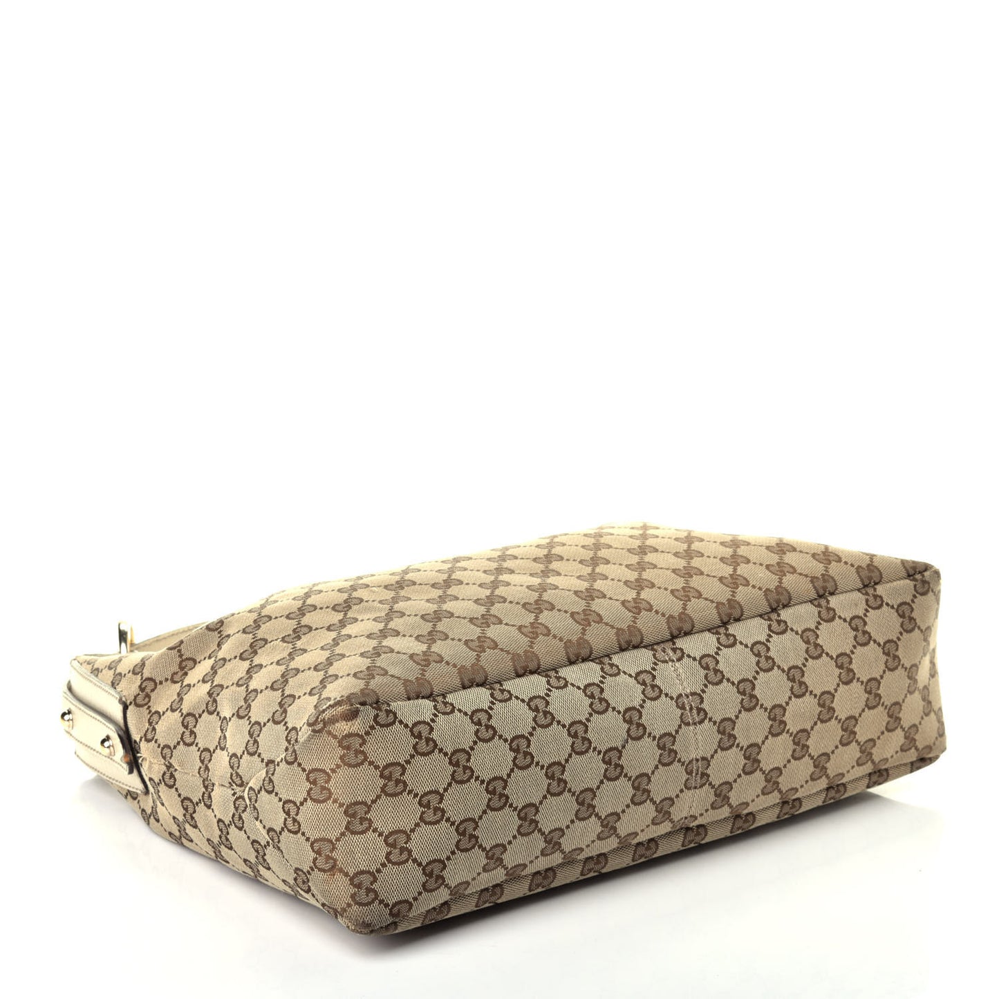 Monogram Medium Horsebit Chain Hobo Off White