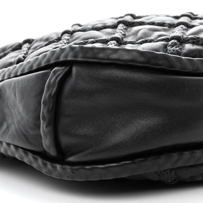 Chanel Quilted Lambskin Hidden Chain Hobo Black 9 of 11