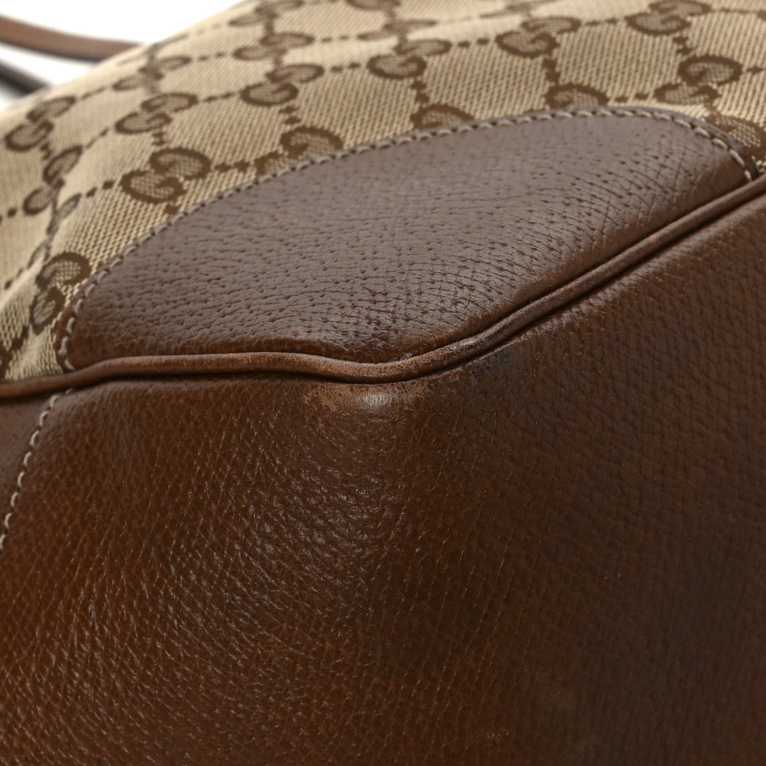 Gucci Monogram Medium Bree Zippered Tote Beige Tabacco 8 of 14