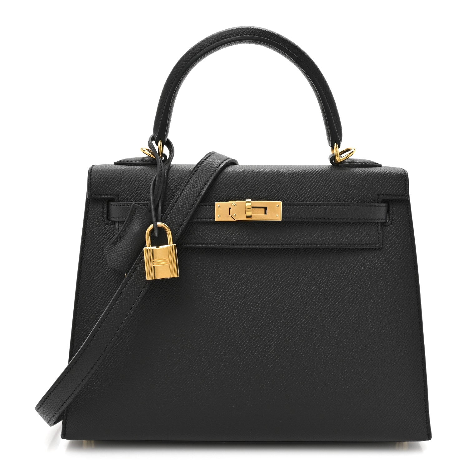 Hermes Epsom Kelly Sellier 25 Black 1 of 23