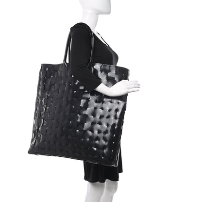 Bottega Veneta Patent Nappa Intrecciato Extra Large Tote Black 2 of 11