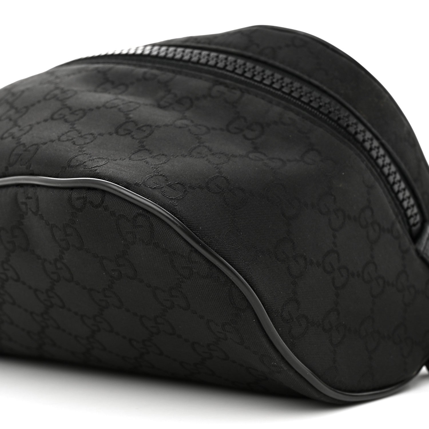 Gucci Nylon Monogram Fanny Pack Belt Bag Black 10 of 10