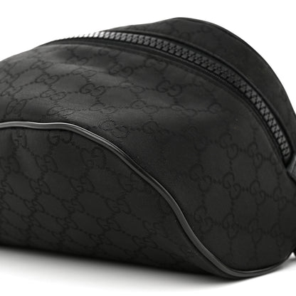 Gucci Nylon Monogram Fanny Pack Belt Bag Black 10 of 10