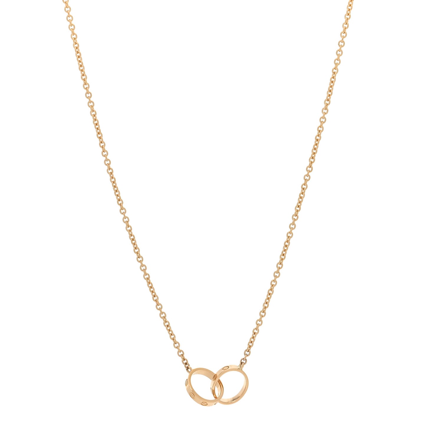18K Yellow Gold Interlocking LOVE Necklace