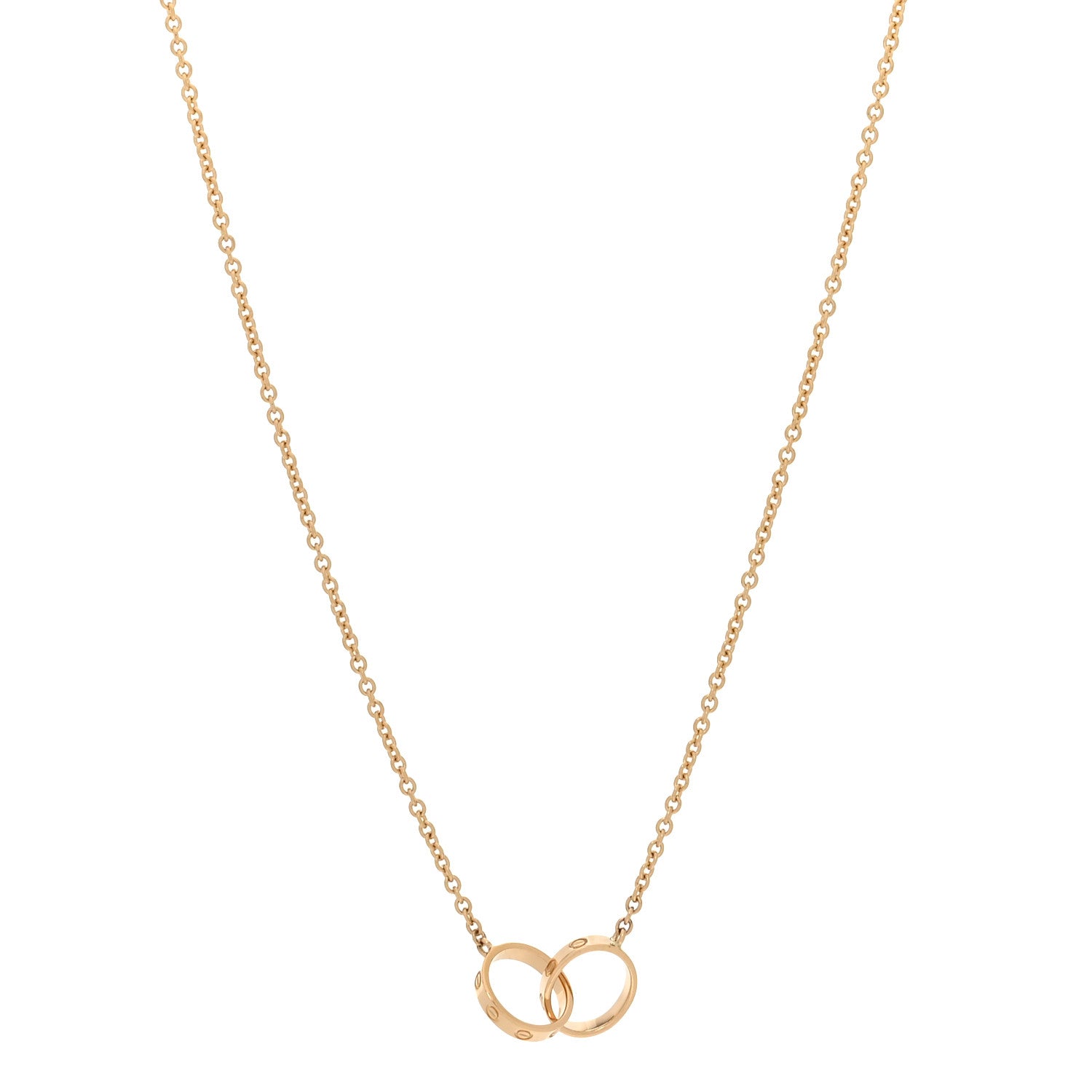 Cartier 18K Yellow Gold Interlocking LOVE Necklace 1 of 6