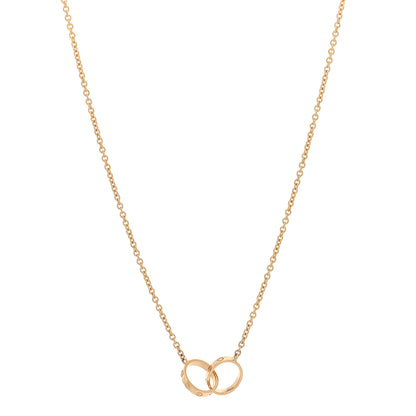 Cartier 18K Yellow Gold Interlocking LOVE Necklace 1 of 6