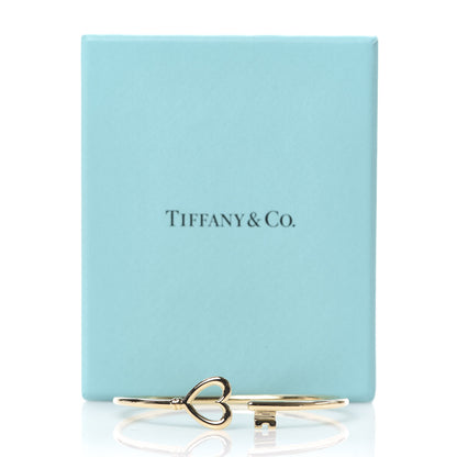 Tiffany 18K Yellow Gold Wire Heart Key Bracelet 5 of 5