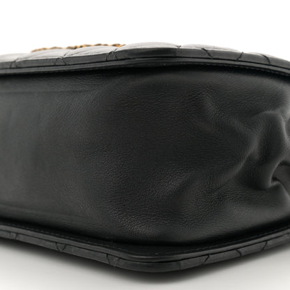 Chanel Calfskin Quilted Small CC Chain Accordion Tote Black 10 of 12